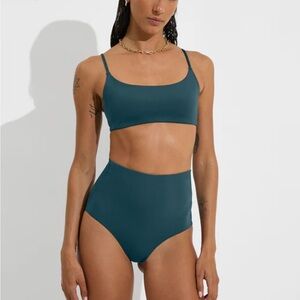 Left On Friday High Tide Bottoms in Deep End (Teal)